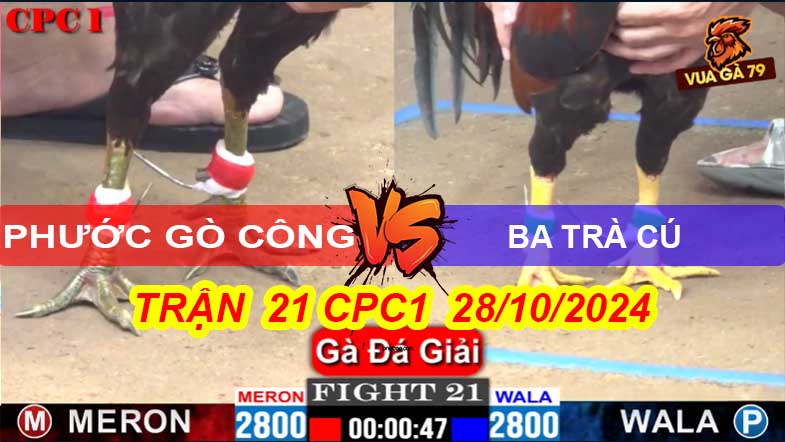 Trận 21 Giải CPC1 28/10/2024 – Gà Cọp Ba Trà Cú