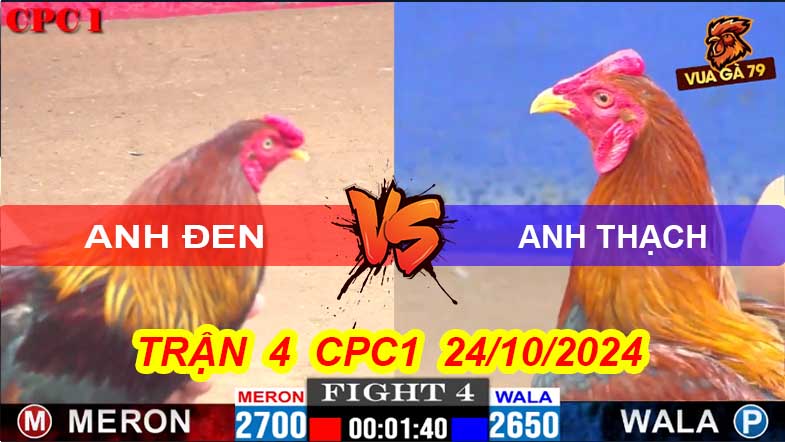 Trận 4 CPC1 24/10/2024 – Gà Anh Đen Hạ A Thạch