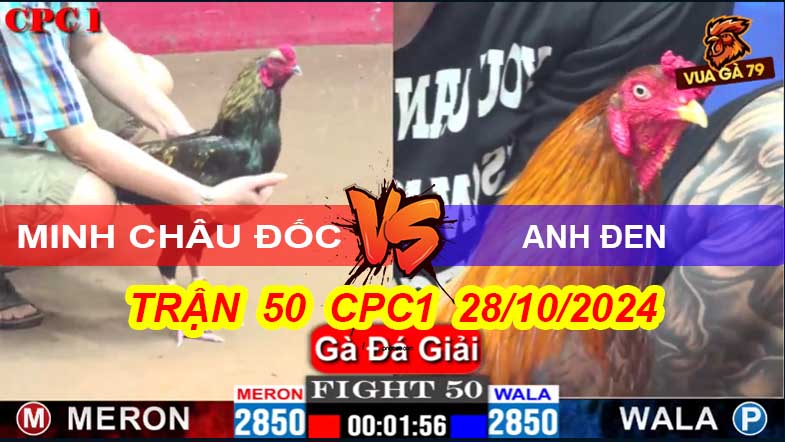 Trận 50 Giải CPC1 28/10/2024 –A Minh Châu Đốc Hạ A Đen