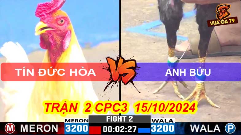 Trận 2 CPC3 15/10/2024 – Gà Anh Bửu Bị Đâm Bỏ Chạy