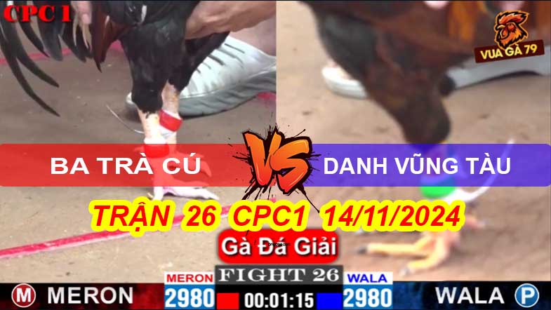 Ba Trà Cú - Danh Vũng Tàu Trận 26 Giải CPC1 14/11/2024